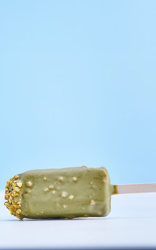 Pistachio ice cream bar