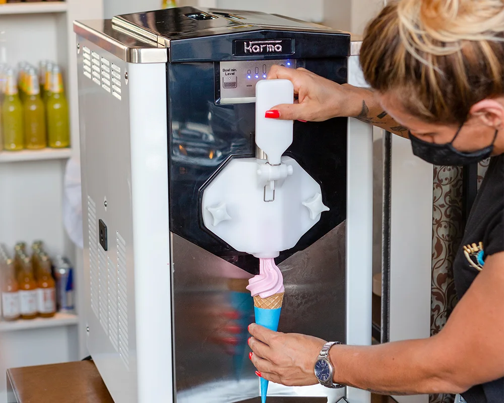 dispensing-a-soft-ice-cream-cone-from-a-Karma-machine-SPM-1000x800